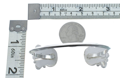 Blue Opal Sterling Silver Native American Cuff Bracelet JX128795