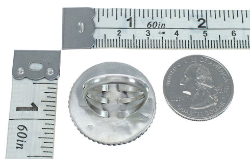 Authentic Sterling Silver Native American Ring Size 6-3/4 JX129011