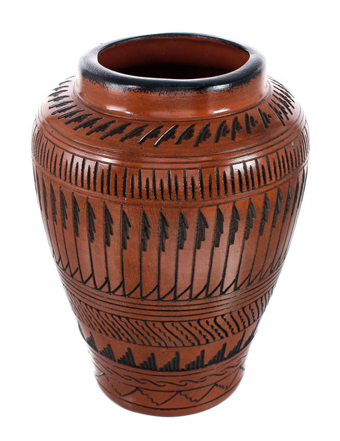 Navajo Hand Crafted Butterfly Pottery By Artist Shyla Watchman AX129348