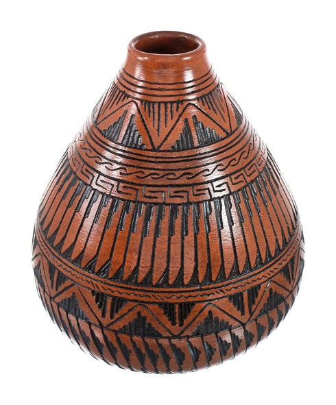 Kokopelli Navajo Hand Crafted Pottery By Artist Shyla Watchman AX129351