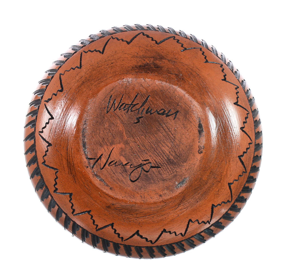 Kokopelli Navajo Hand Crafted Pottery By Artist Shyla Watchman