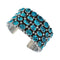 Genuine Sterling Silver Navajo Turquoise Cuff Bracelet AX129442