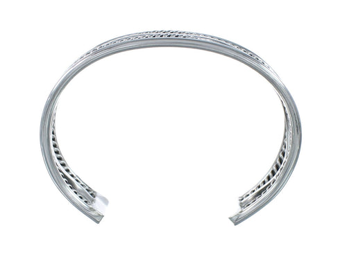 Authentic Sterling Silver Native American Cuff Bracelet AX129451