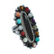 Native American Sterling Silver Multistone Inlay Ring Size 9-3/4 AX129574