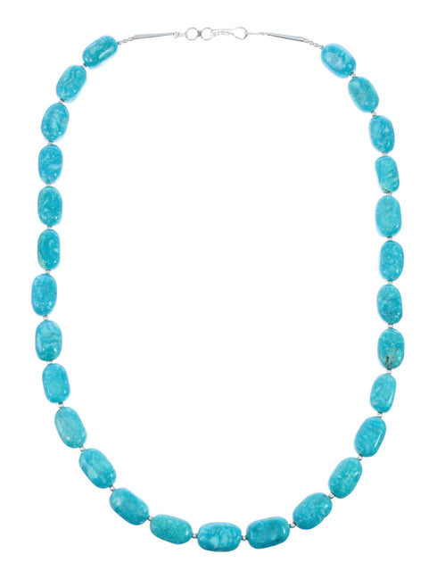 Navajo Turquoise Oyster Shell Sterling Silver Necklace NX11950