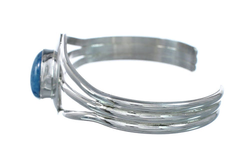 Man Made Denim Lapis Genuine Sterling Silver Native American Cuff Bracelet JX129734