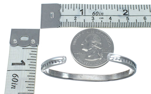 Sterling Silver Navajo Baby Bracelet JX130688