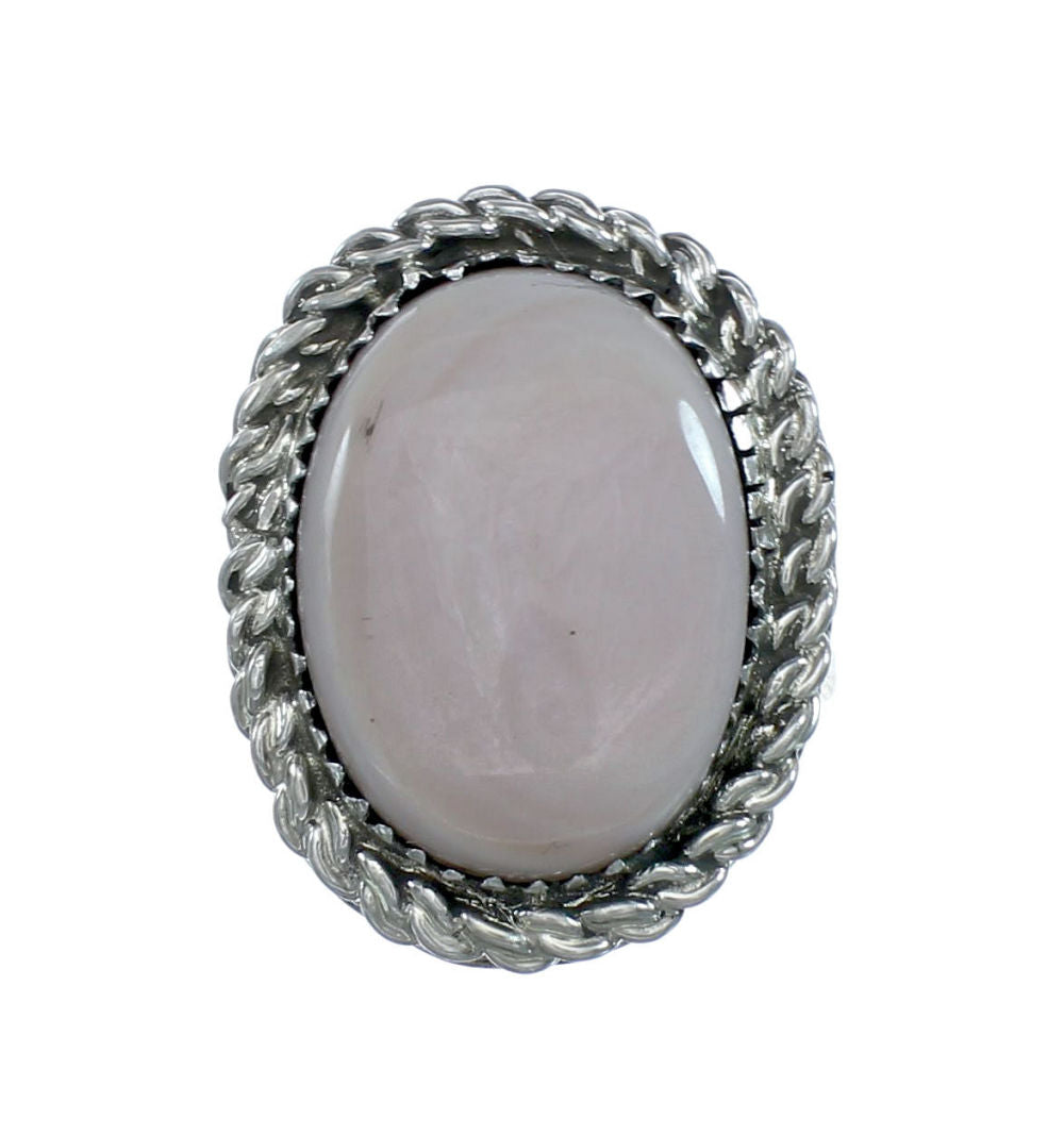Pink Shell Navajo Sterling Silver Ring Size 6-3/4 NN20196 ...