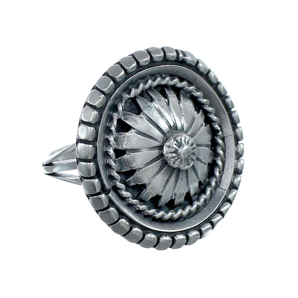 NAVAJO Sterling Silver Ring 26号 Native American Navajo Authentic Sterling Silver Ring Size 7-1/4