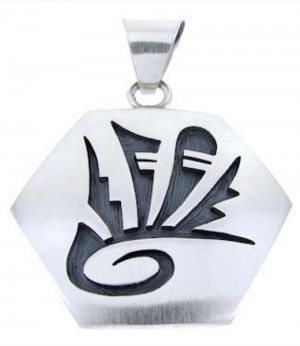 George Phillips Sterling Silver Native American Pendant AW65796