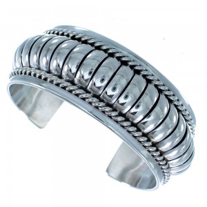 Native American Authentic Sterling Silver Cuff Bracelet SX105085