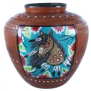 Navajo Horse Pottery Hand Crafted By Artist Shyla Watchman SX108272