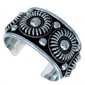 Navajo Authentic Sterling Silver Cuff Bracelet SX111215