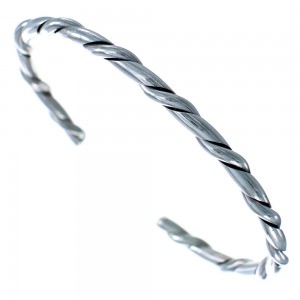 Twisted Sterling Silver Navajo Cuff Bracelet BX115770