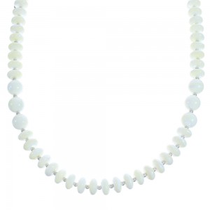 Mother Of Pearl Bead Necklace KX121008