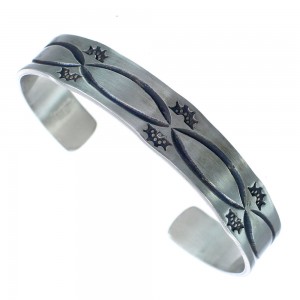 Native American Navajo Sterling Silver Cuff Bracelet KX121346