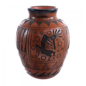 Native American Navajo Kokopelli Hand Crafted Pottery JX123487
