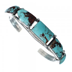 Native American Navajo Turquoise Sterling Silver Cuff Bracelet AX123875