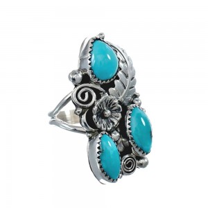 Navajo Turquoise Multistone Ring Size 9-1/2 AX126182