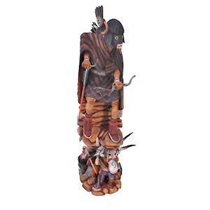 Hopi Warrior Kachina Doll By Artist Timothy Talawepi SX113130