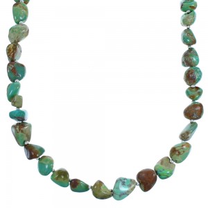 Sterling Silver Turquoise Bead Necklace BX116283