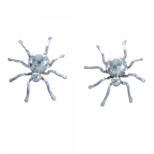 Sterling Silver Navajo Spider Post Earrings DX117408