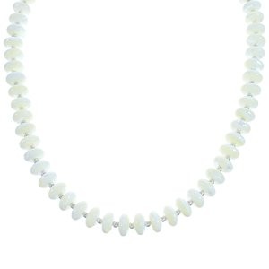 Southwest Mother Of Pearl Bead Necklace KX121009
