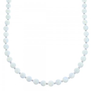 Genuine Mother Of Pearl Bead Necklace KX121006