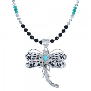 Navajo Sterling Silver Dragonfly Necklace AX121662