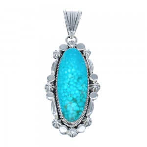 Turquoise Sterling Silver Navajo Pendant KX121262