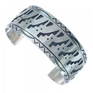 Genuine Sterling Silver Navajo Cuff Bracelet AX121738