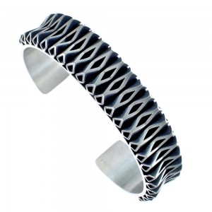 Native American Navajo Sterling Silver Cuff Bracelet JX121793