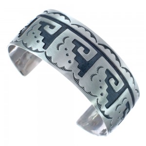 Native American Navajo Sterling Silver Cuff Bracelet JX123026