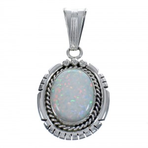Native American Opal And Sterling Silver Pendant JX123310