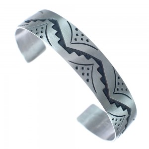 Native American Navajo Sterling Silver Cuff Bracelet JX123807
