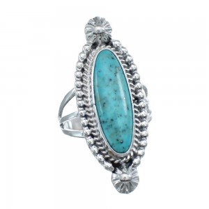 Turquoise Sterling Silver American Indian Ring Size 7 AX126449