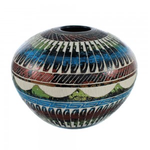 Native American Navajo Hand Crafted Pottery JX125954
