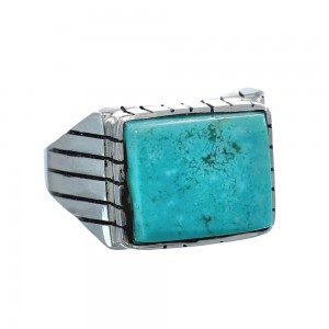 Native American Sterling Silver And Turquoise Ring Size 12 JX126929