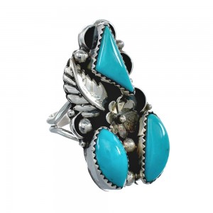 Navajo Turquoise Multistone Ring Size 9-1/2 AX126183
