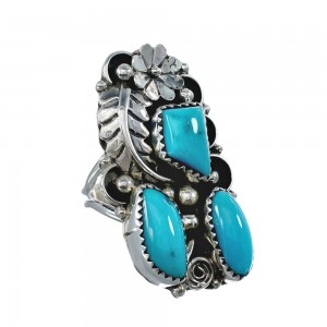 Navajo Turquoise Multistone Ring Size 9-1/4 AX126184