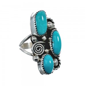 Navajo Turquoise Multistone Ring Size 9-1/2 AX126190