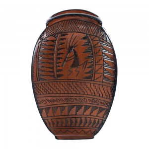 Native American Navajo Kokopelli Hand Crafted Pottery JX127383