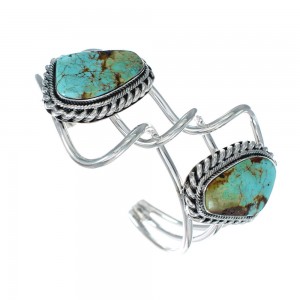 Native American Sterling Silver Turquoise Cuff Bracelet JX128686