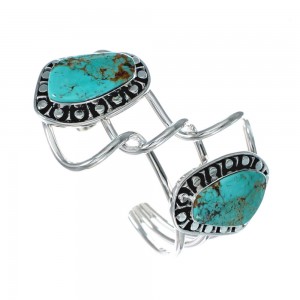 Native American Sterling Silver Turquoise Cuff Bracelet JX128687
