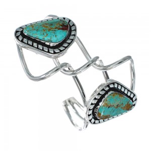 Native American Sterling Silver Turquoise Cuff Bracelet JX128690