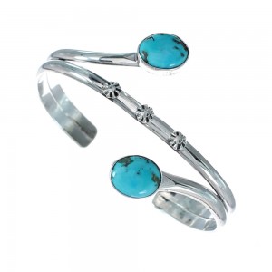 Native American Sterling Silver Turquoise Cuff Bracelet JX128843
