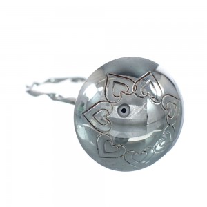 American Indian Navajo Genuine Sterling Silver Baby Rattle AX129439