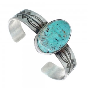Navajo Turquoise Sterling Silver Cuff Bracelet AX129800