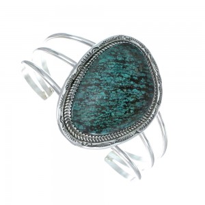 Sterling Silver Turquoise Navajo Cuff Bracelet AX130237
